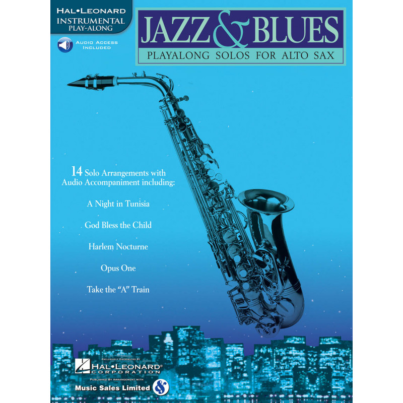 Jazz & Blues Play-Along Solos for Alto Sax (libro/ Audio Online)