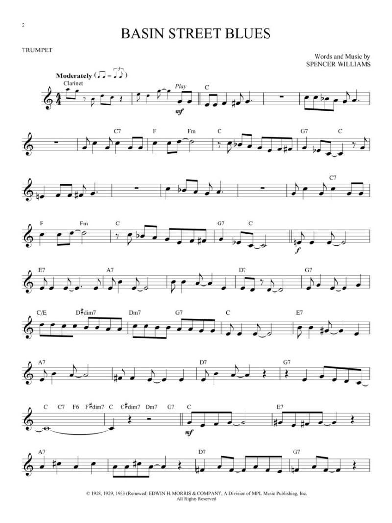 Dixieland Favorites - Instrumental Play-Along for Trumpet (Book/Audio Online)