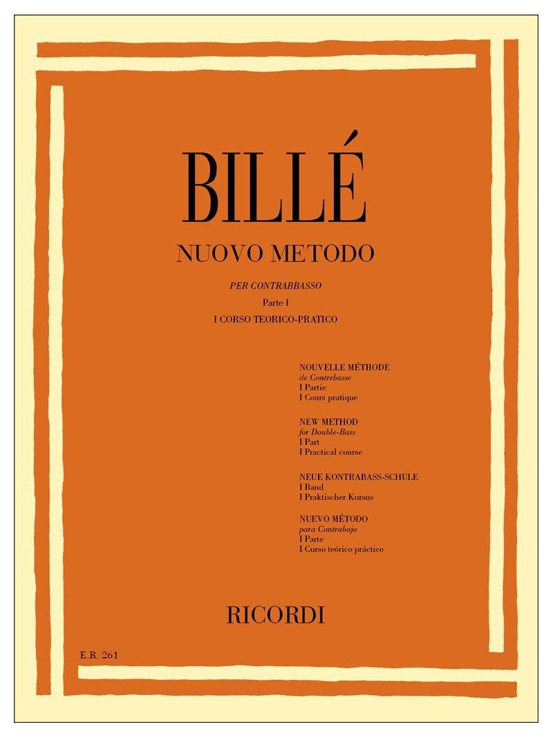 Billé - nuovo metodo per contrabbasso