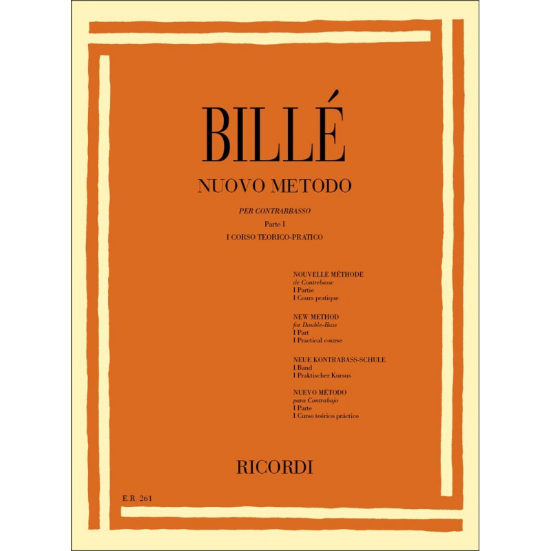 Billé - nuovo metodo per contrabbasso