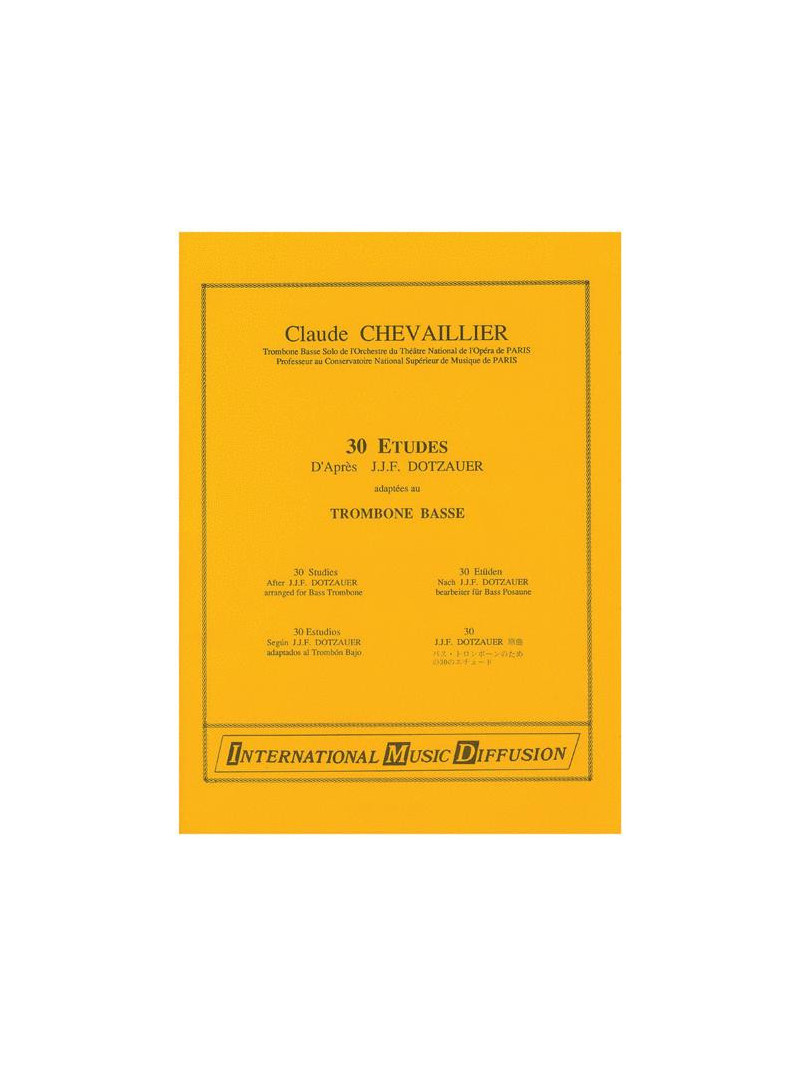 30 Etudes adaptées au Trombone Bass