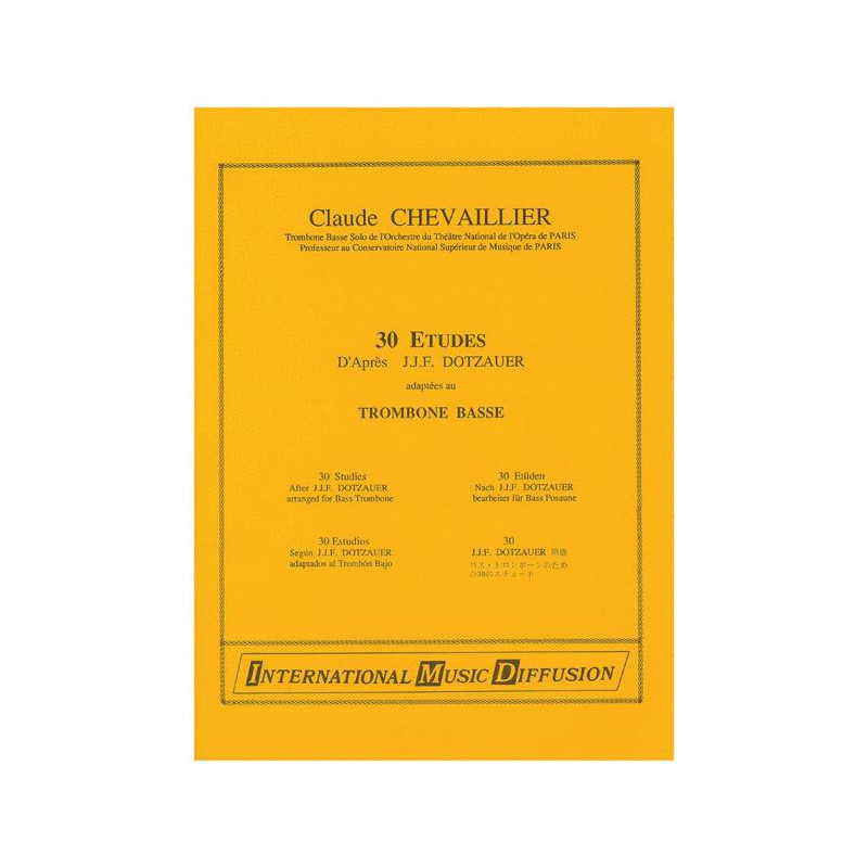 30 Etudes adaptées au Trombone Bass