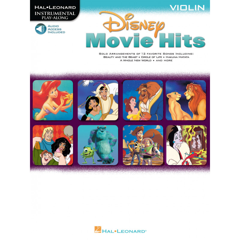 Disney Movie Hits for Violin (book/Audio Online)
