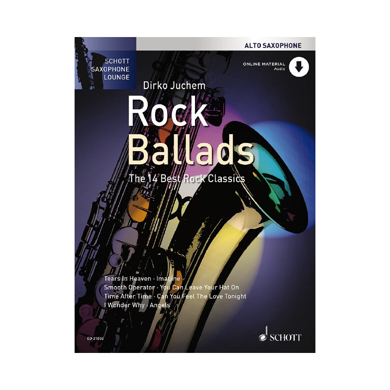 Rock Ballads For Alto Saxophone (book/Audio Online)