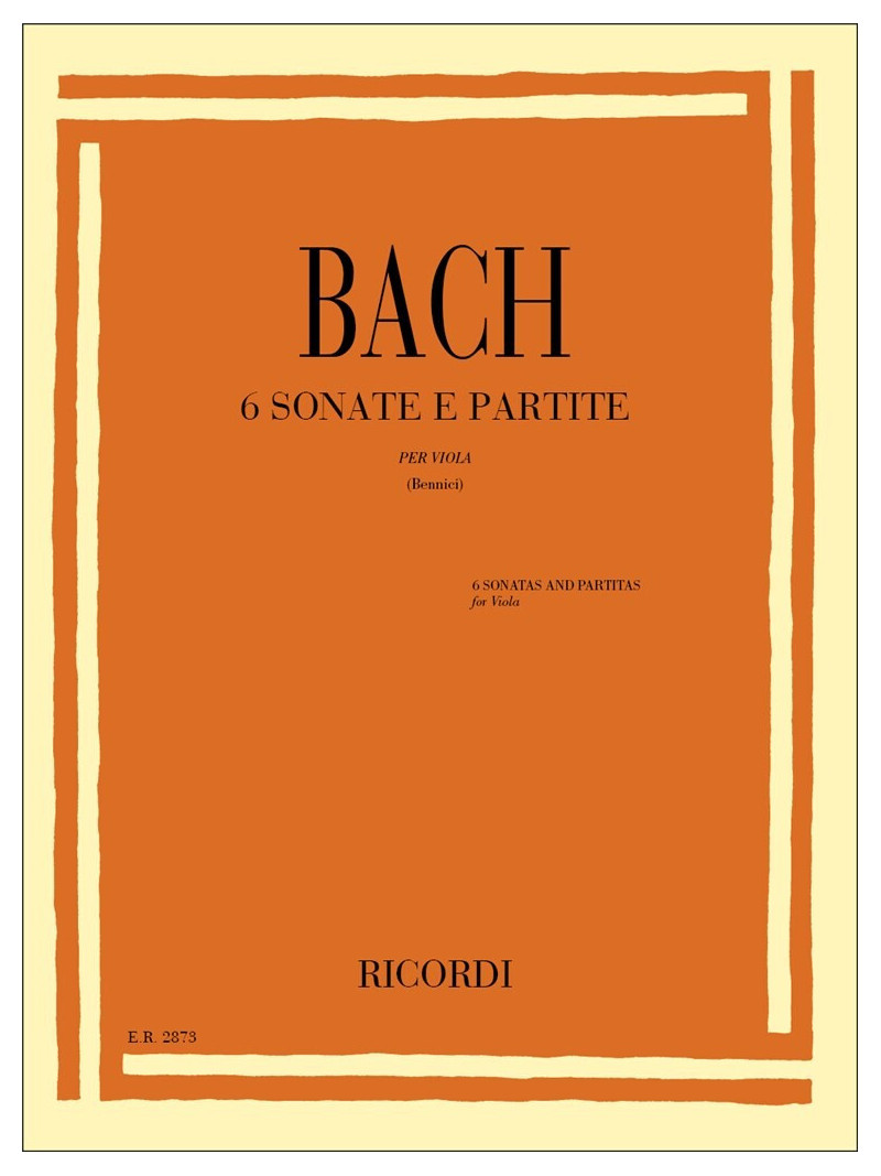 Bach - 6 Sonate e Partite - Per Viola