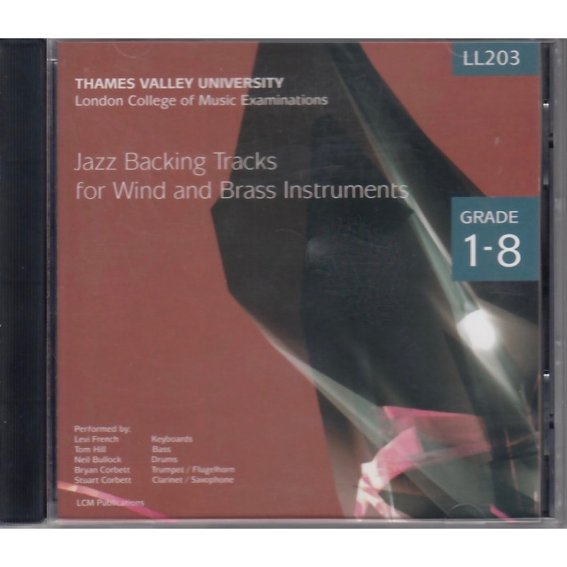 LCM Jazz Wind & Brass Backing Tracks CD: (Grades 1-8)