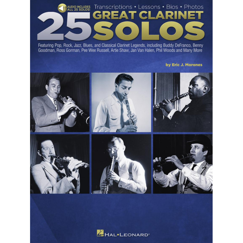 25 Great Clarinet Solos (libro/Audio Online)