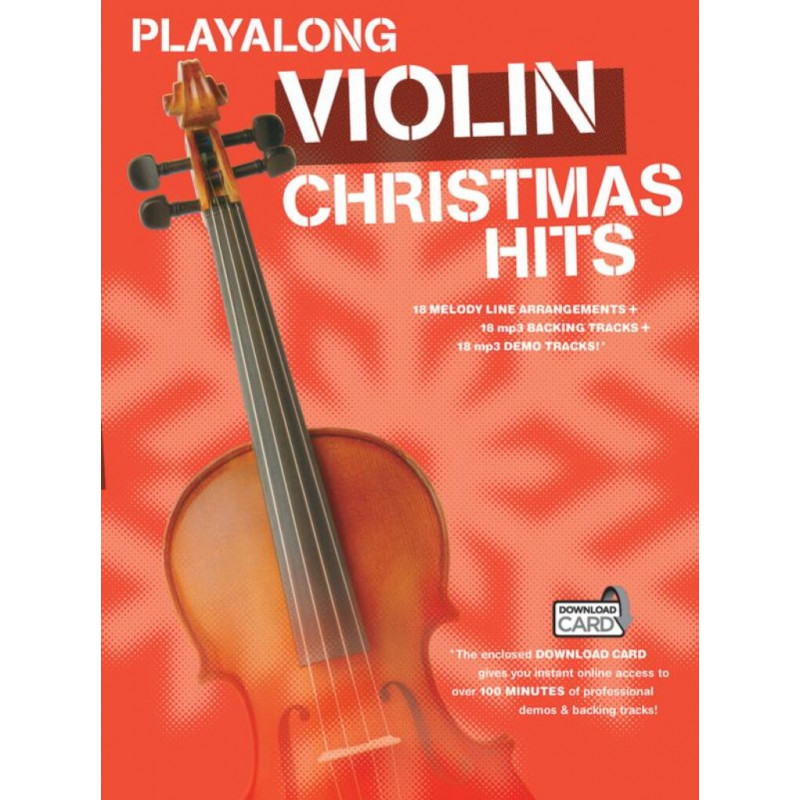 Playalong Violin: Christmas Hits (book/Download Card)