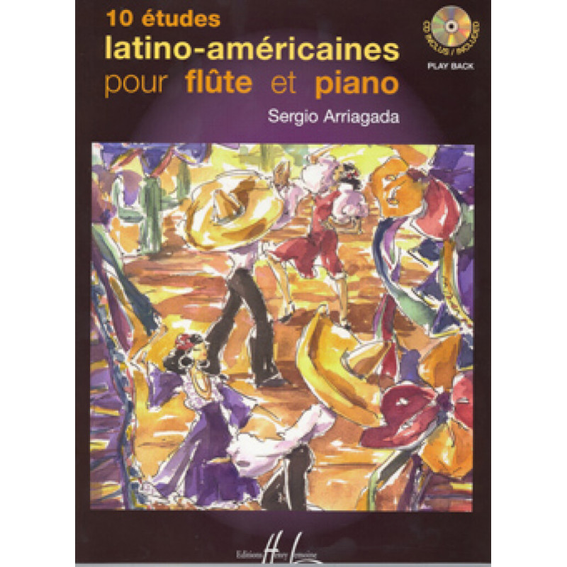 10 Etudes Latino-Americaines pour Flute & Piano (book/CD)