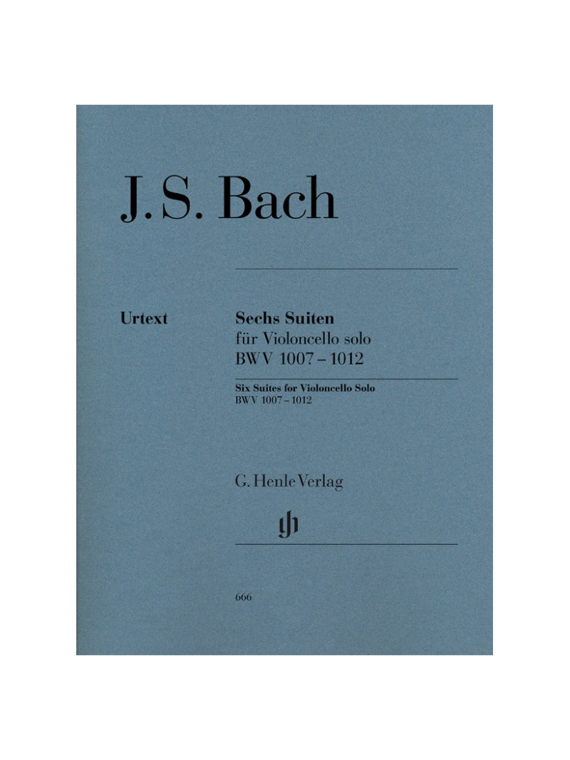 Six Suites BWV 1007-1012 for Violoncello Solo