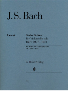 Six Suites BWV 1007-1012 for Violoncello Solo