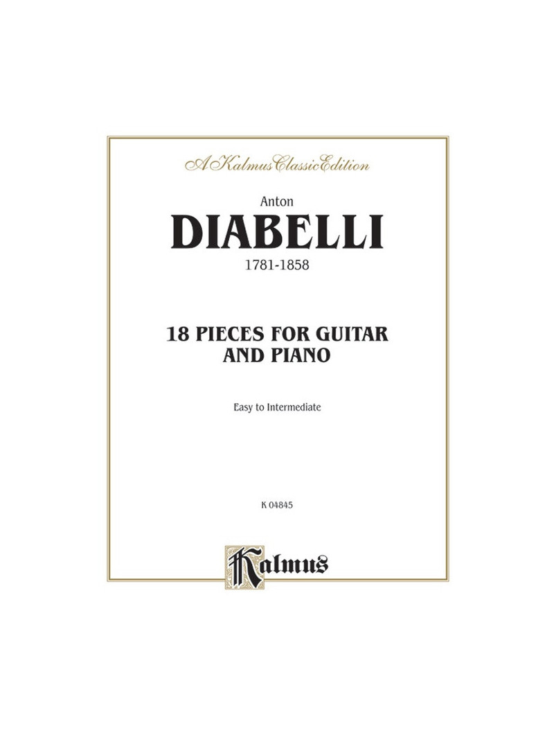 Diabelli: 18 Pieces for Guitar and Piano