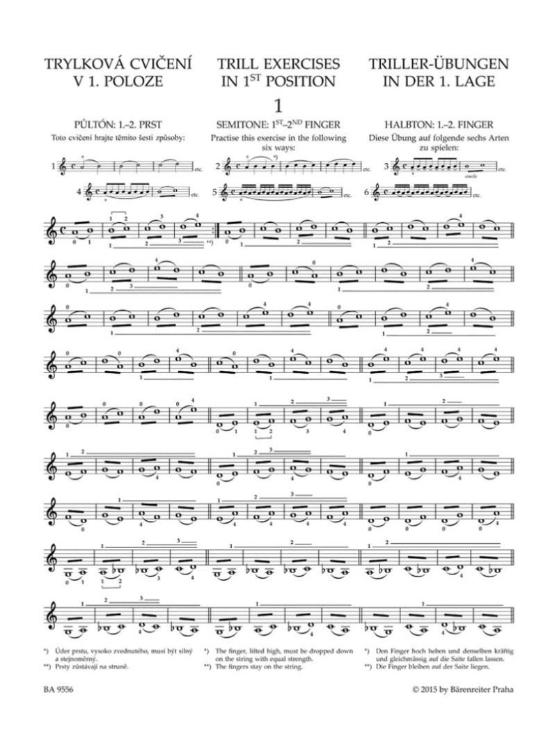 Preparatory Trill Studies (Violin)