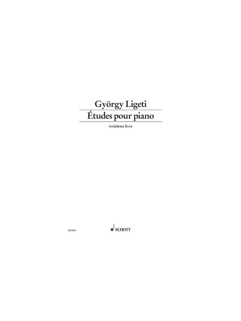 Ligeti - Études pour Piano, Vol. 3