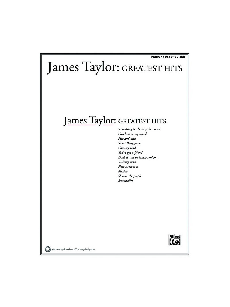James Taylor: Greatest Hits 1 (Piano)