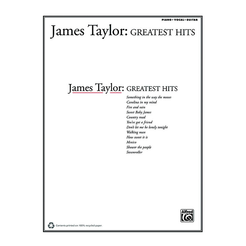 James Taylor: Greatest Hits 1 (Piano)