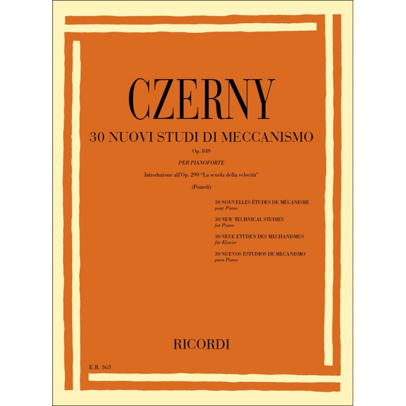 Czerny - 30 Nuovi studi di meccanismo (Pianoforte)