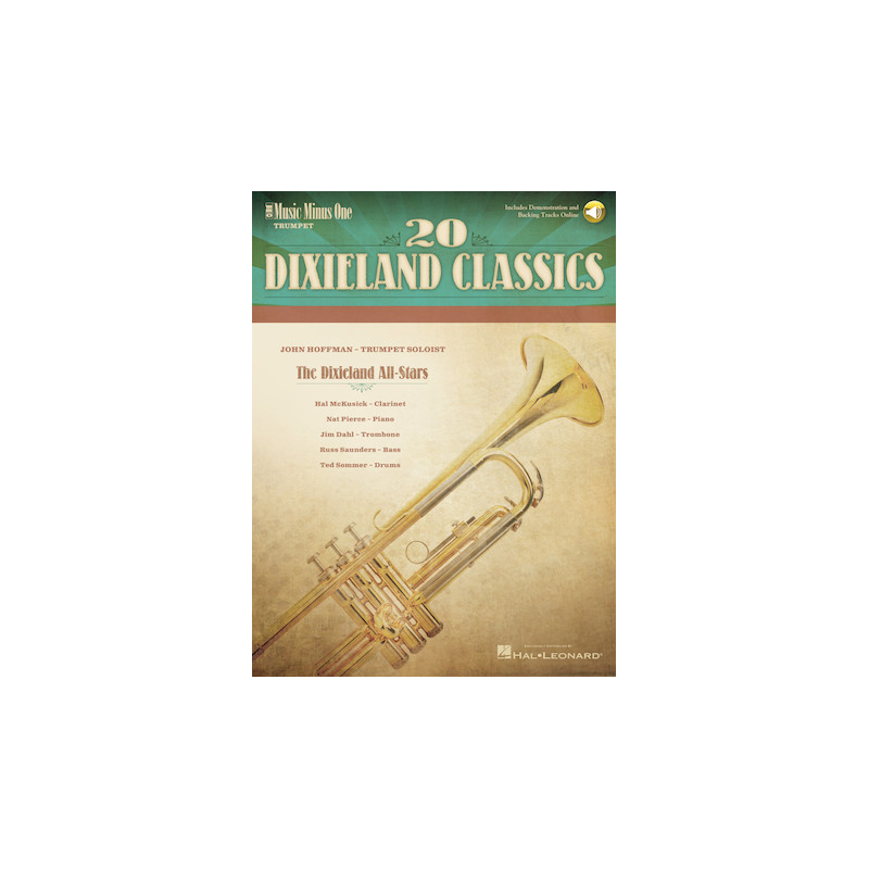 20 Dixieland Classics Music Minus One Trumpet (book/Audio Online)