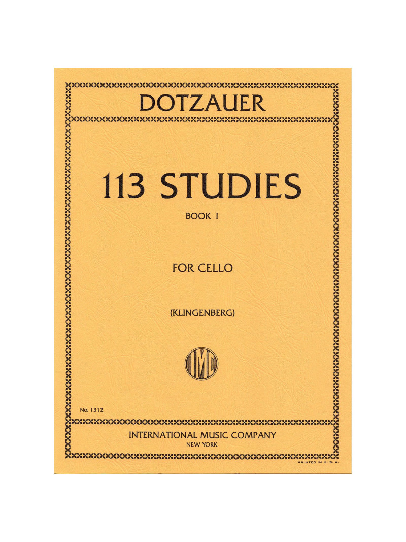 Dotzauer - 113 Studies - Book I