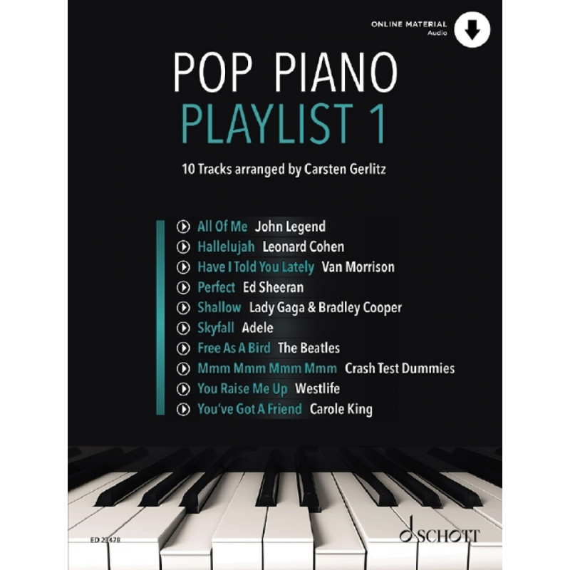 Pop Piano Playlist 1 (book/Audio Online)
