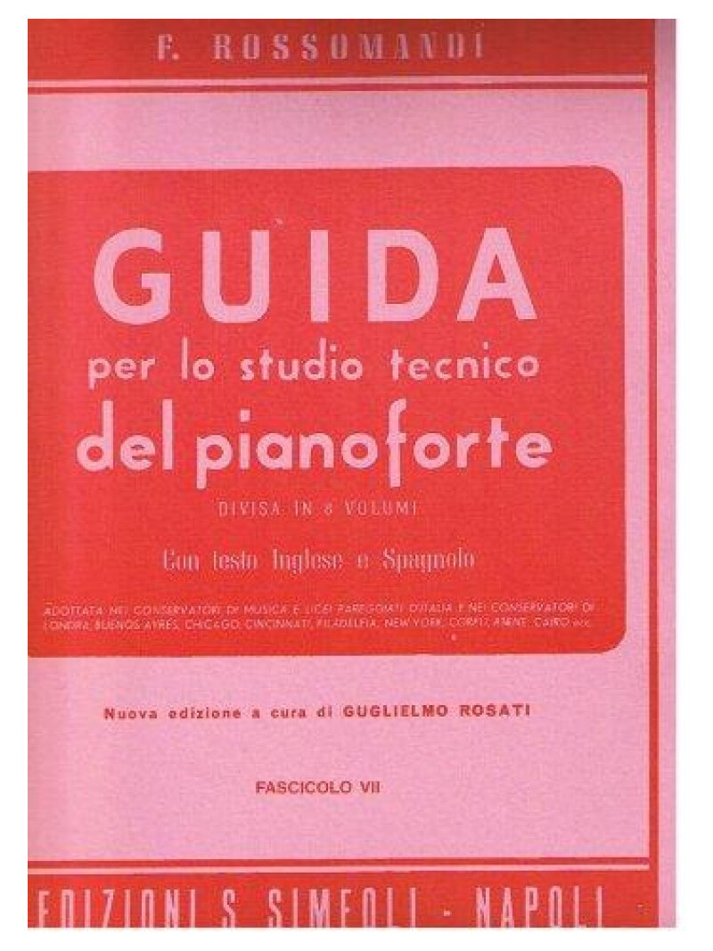 Guida per lo studio tecnico del Pianoforte: vol. 6