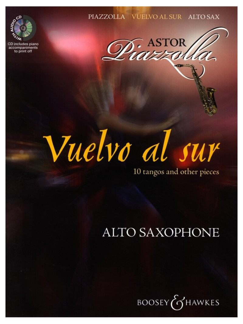 Vuelvo al Sur for Alto Sax & Piano (book/CD play-along)