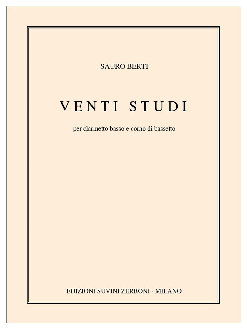 Venti Studi per Clarinetto Basso
