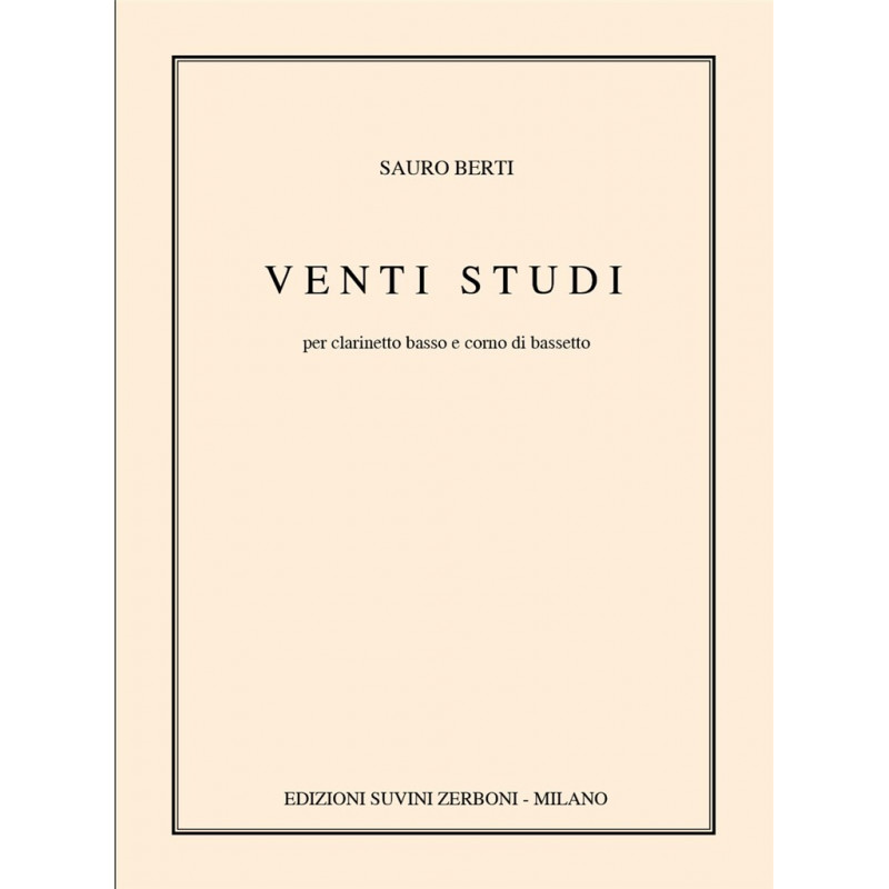 Venti Studi per Clarinetto Basso