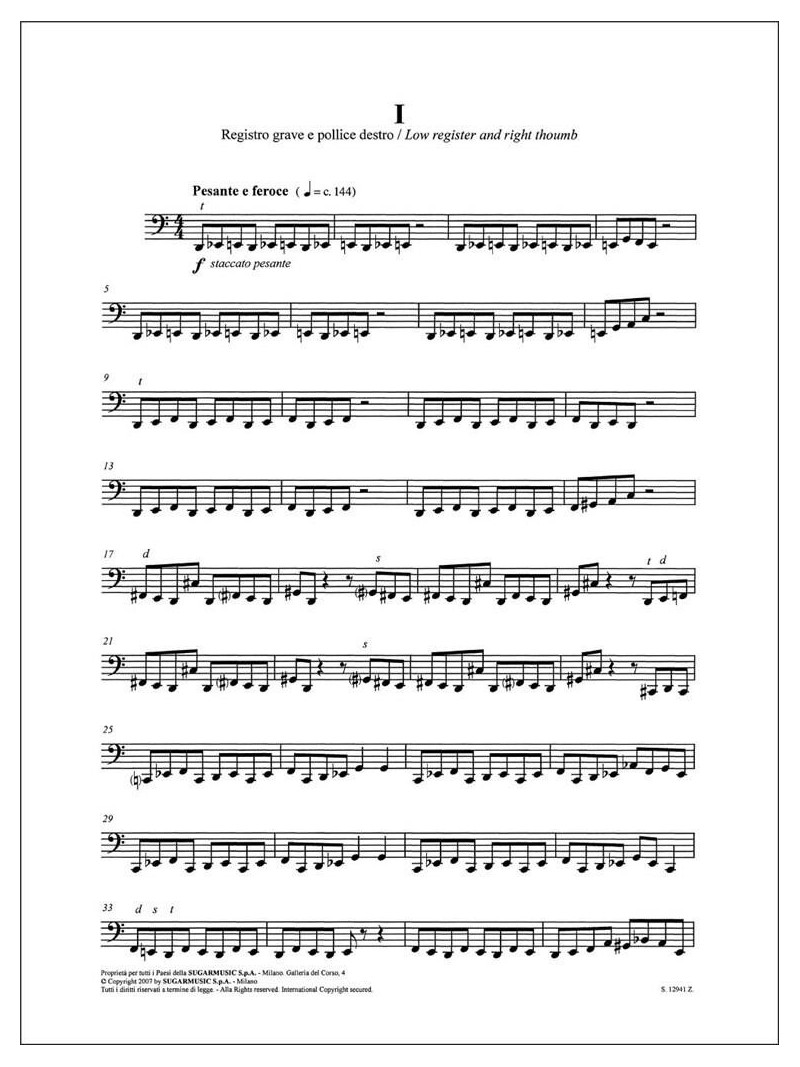 Venti Studi per Clarinetto Basso
