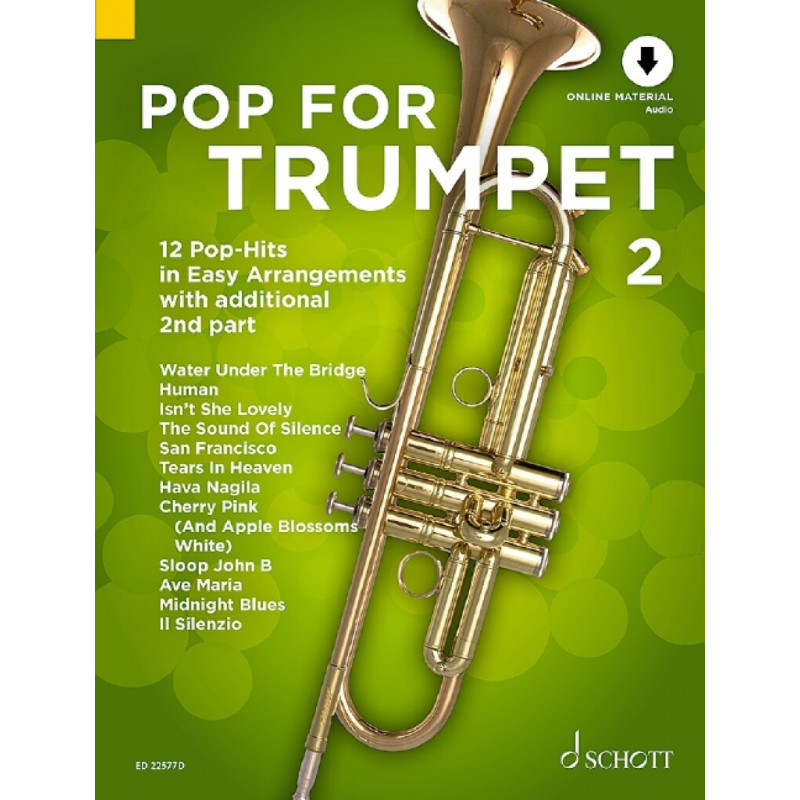Pop For Trumpet 2 ((book/Audio Online)