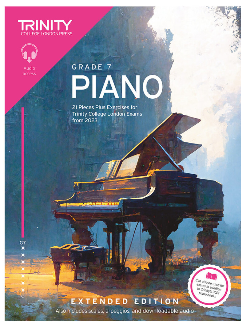 Trinity Piano Exam Pieces Plus Exercises from 2023, Grade 7 (Extended Edition)