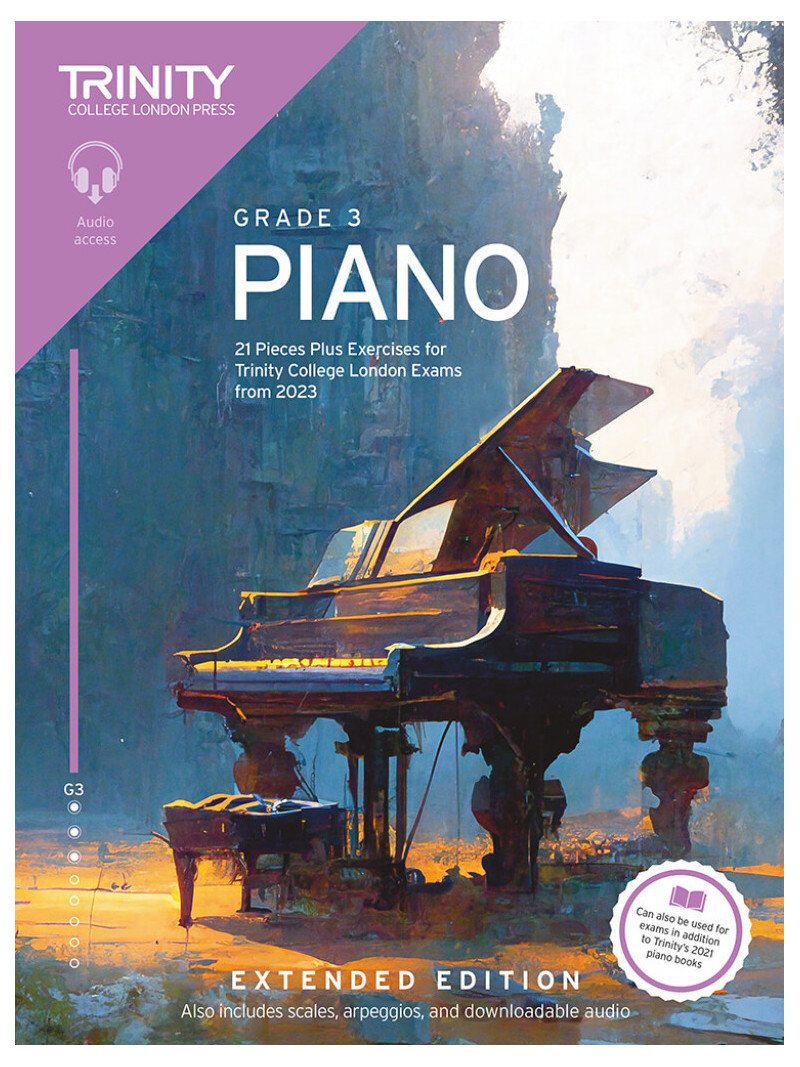 Trinity Piano Exam Pieces Plus Exercises from 2023, Grade 3 (Extended Edition)
