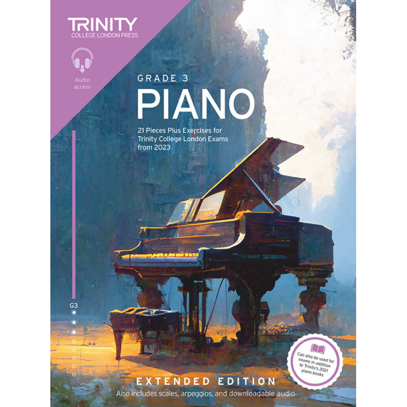 Trinity Piano Exam Pieces Plus Exercises from 2023, Grade 3 (Extended Edition)