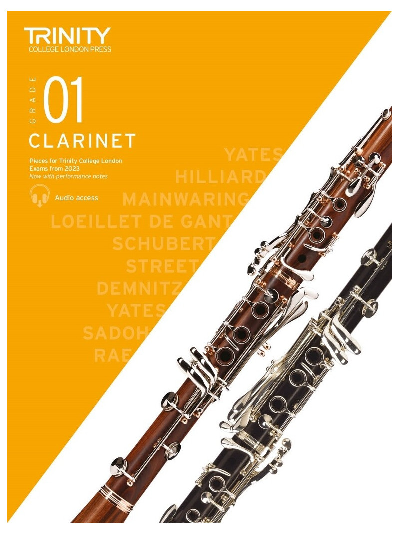 Trinity Clarinet Exam Pieces Grade 1, from 2023 (book/download)