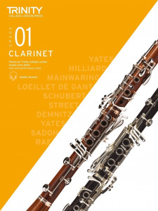 Trinity Clarinet Exam Pieces Grade 1, from 2023 (book/download)