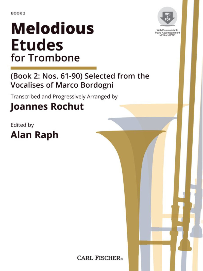 Melodious Etudes for Trombone - Book 2 (book/CD)