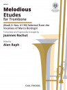 Melodious Etudes for Trombone - Book 2 (book/Audio Online)