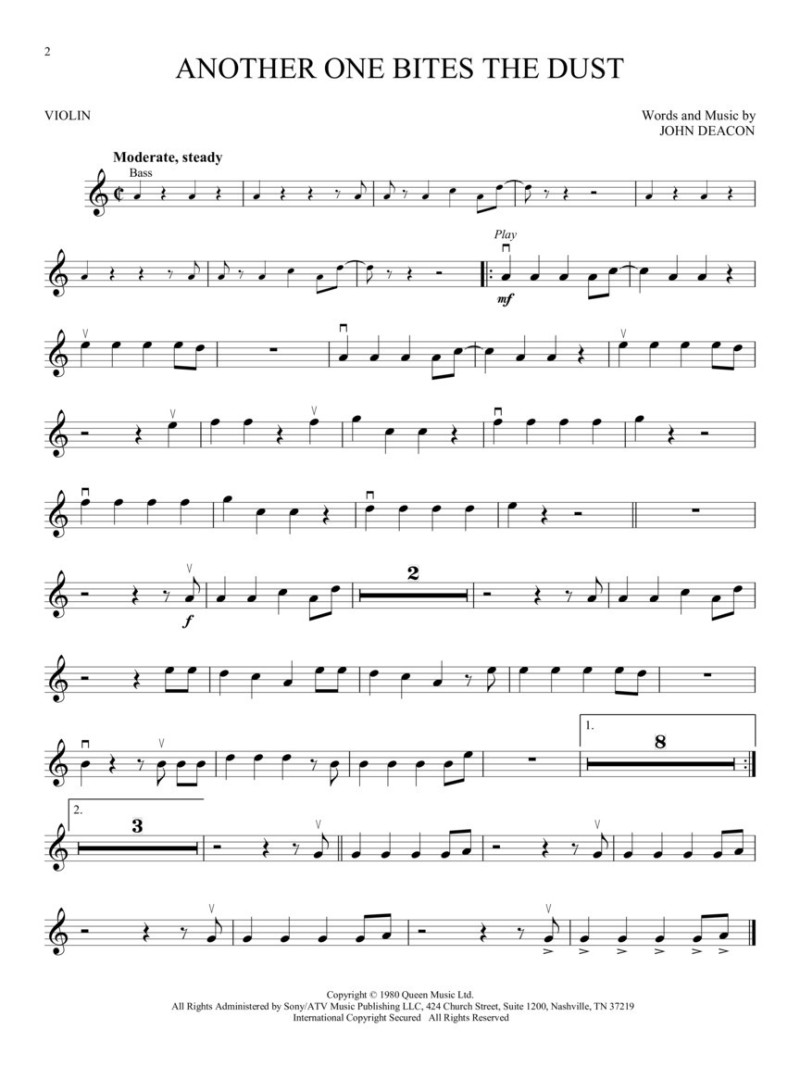 Queen - Instrumental Play-Along for Violin (Book/Audio Online)