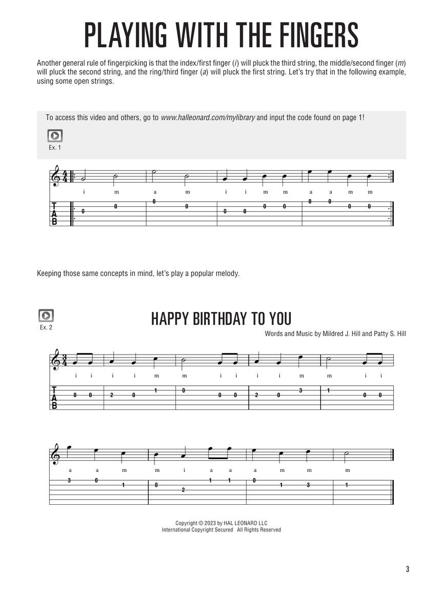 Hal Leonard Fingerpicking Guitar Method (book/Audio & Video)