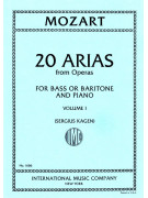 Mozart: 20 Arias from Operas, Volume 1 - Bass or Baritone