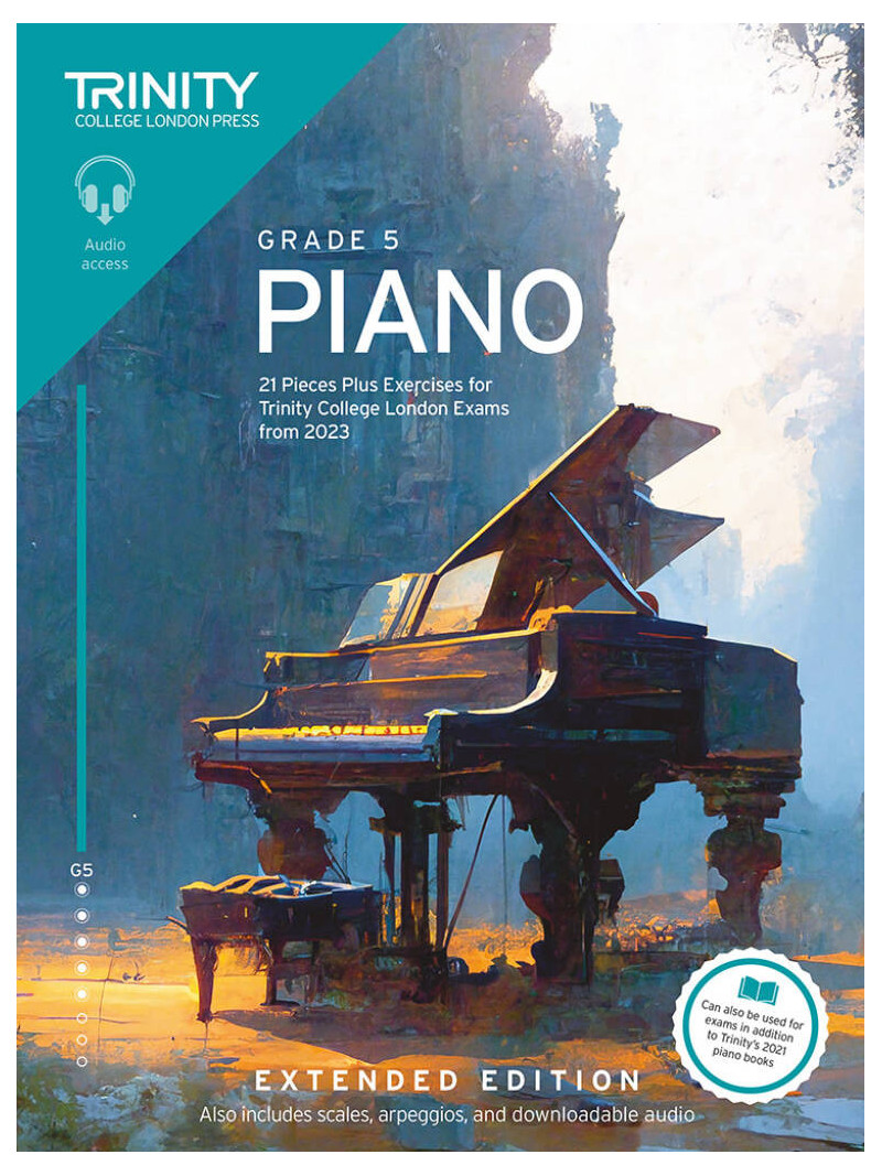 Trinity Piano Exam Pieces Plus Exercises from 2023, Grade 5 (Extended Edition)