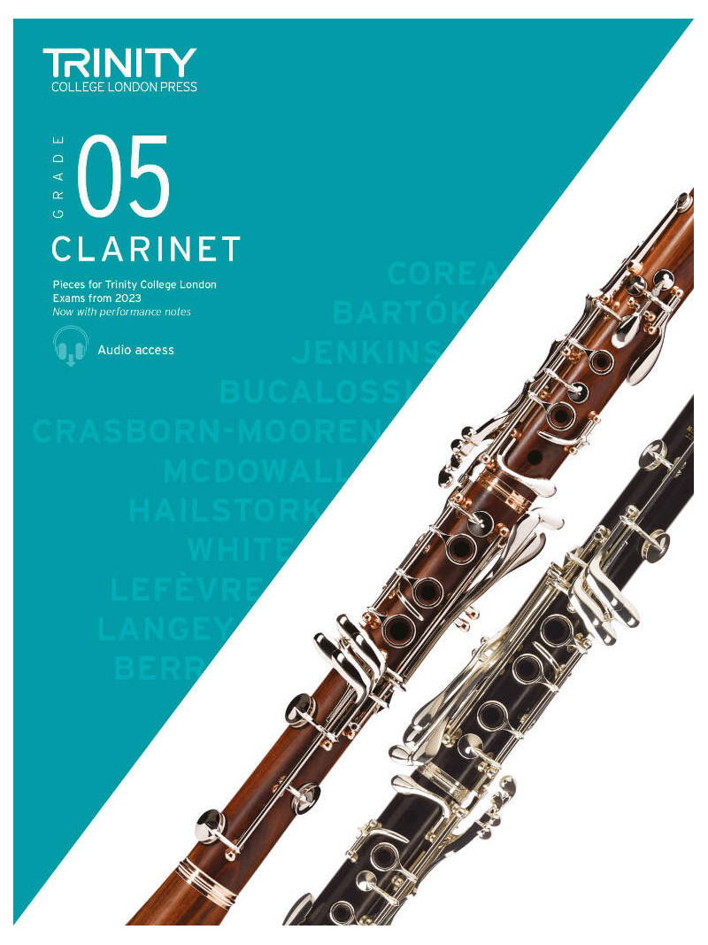 Trinity Clarinet Exam Pieces Grade 5, from 2023 (book/download)