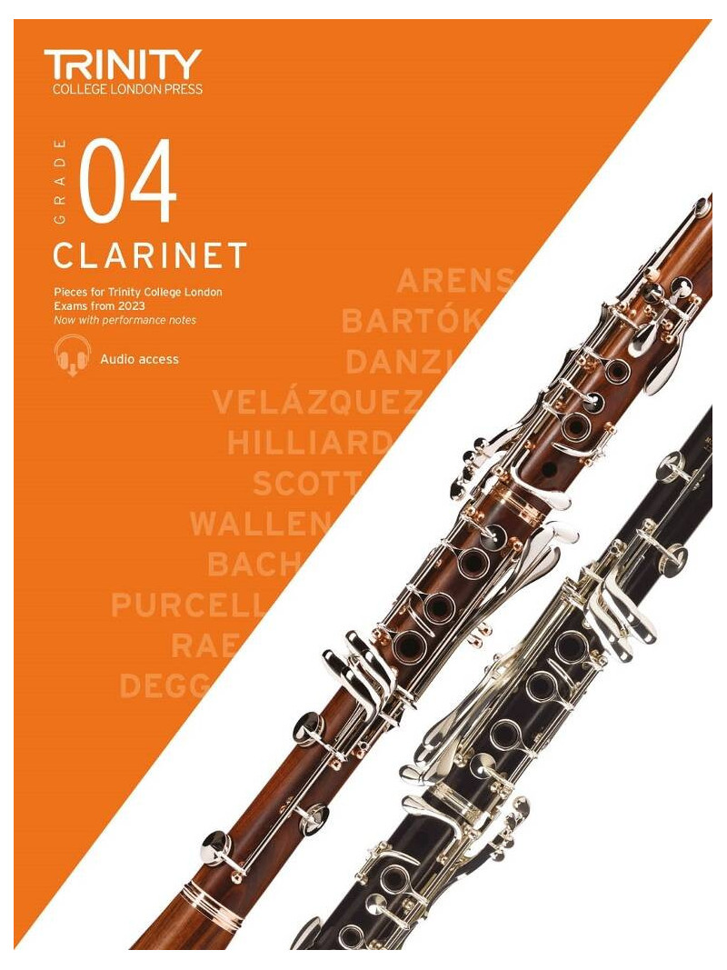 Trinity Clarinet Exam Pieces Grade 4, from 2023 (book/download)