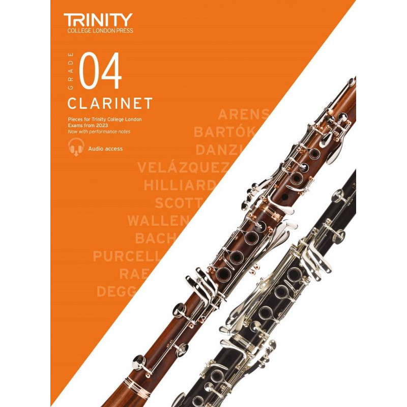 Trinity Clarinet Exam Pieces Grade 4, from 2023 (book/download)