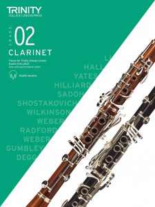 Trinity Clarinet Exam Pieces Grade 2, from 2023 (book/download)