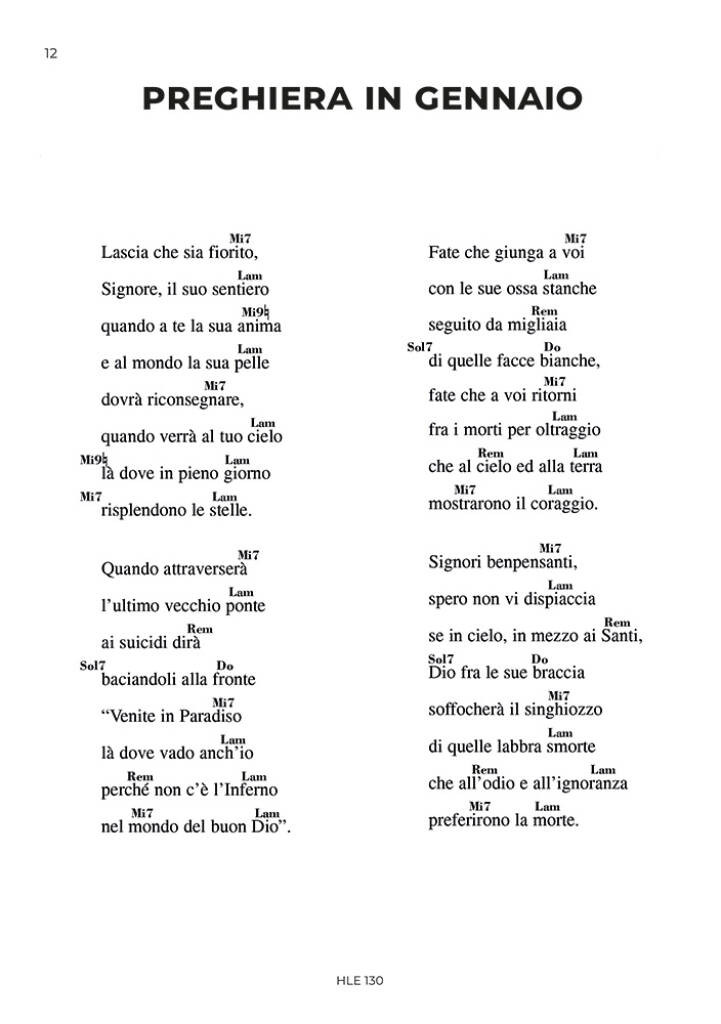 Fabrizio De André - Il canzoniere