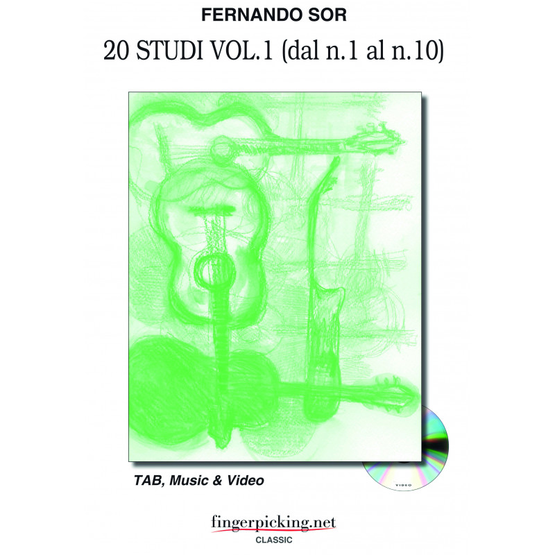 Sor - 20 Studi – Vol. 1 (dal n. 1 al n. 10) (libro/DVD Online)