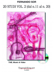 Sor - 20 Studi Vol. 2 (dal n. 11 al n. 20) (libro/DVD Online)