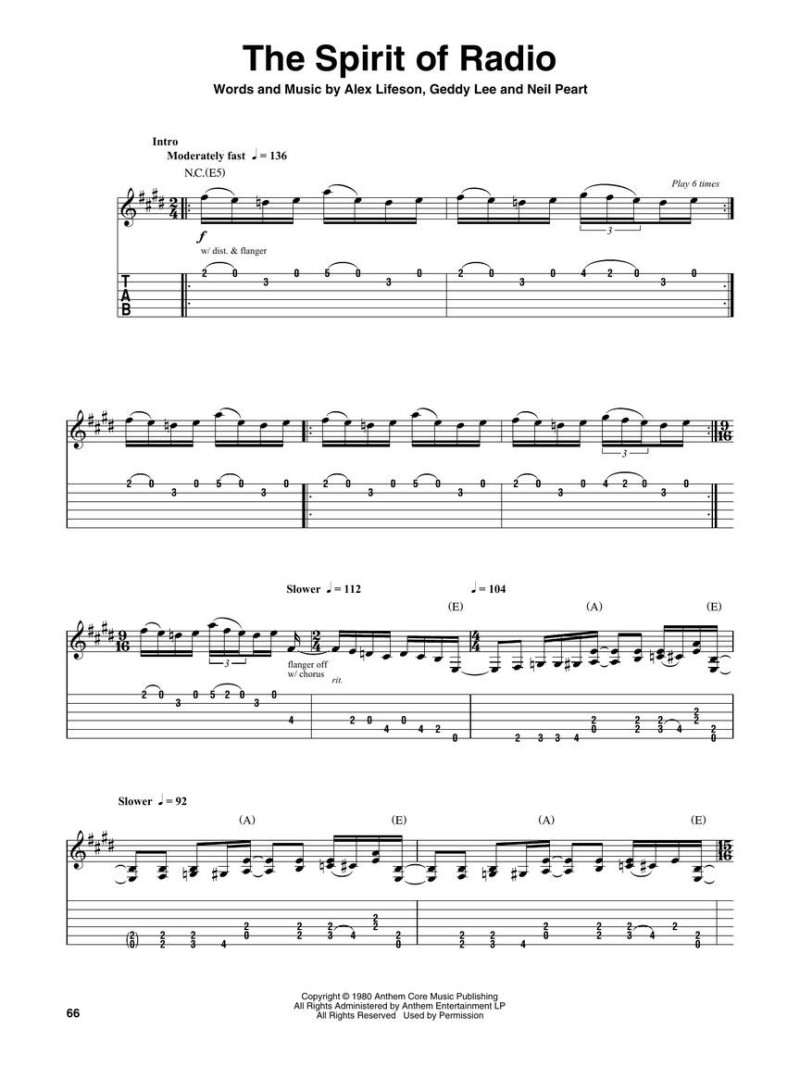Rush - Deluxe Guitar Play-Along Volume 26 (book with Audio Online)