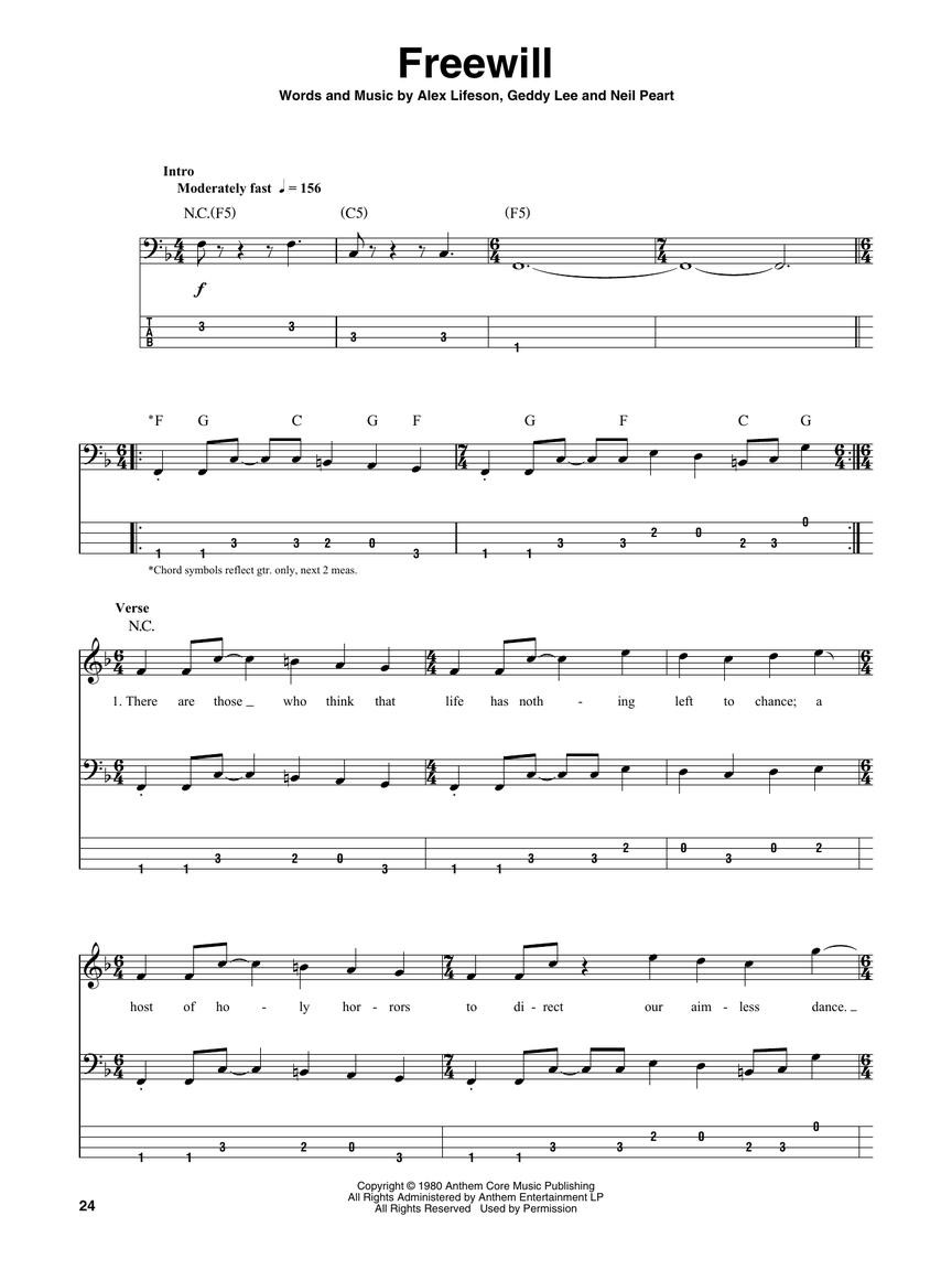 Rush - Bass Play-Along Volume 61 (book with Audio Online)